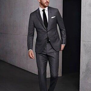 Hugo Boss Suit Charcoal Gray